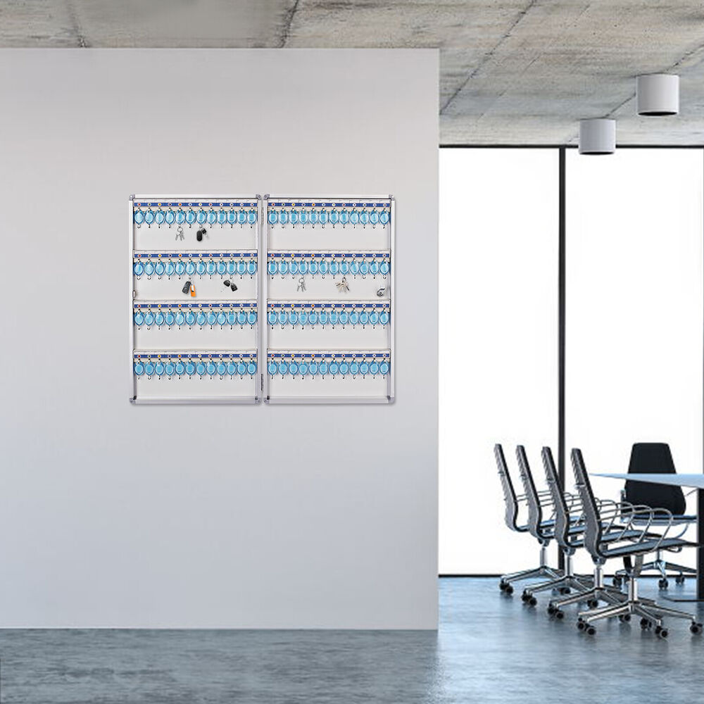 96 Key Wall Mount Storage Cabinet Lock Box Safe Car Dealership Holder Organizer