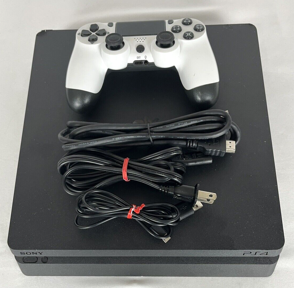 Sony PlayStation 4 (PS4) Slim 1TB Console + Controller & Cords