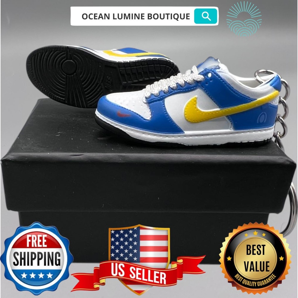 SB DUNK 3D Mini Sneaker Keychain, Jordan Sneaker Collectible, Box Options