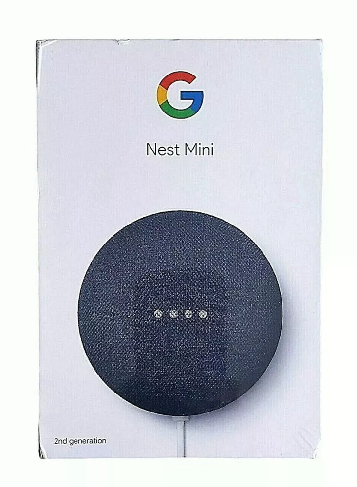 Google Nest Mini (2nd Generation) Smart Speaker - Charcoal