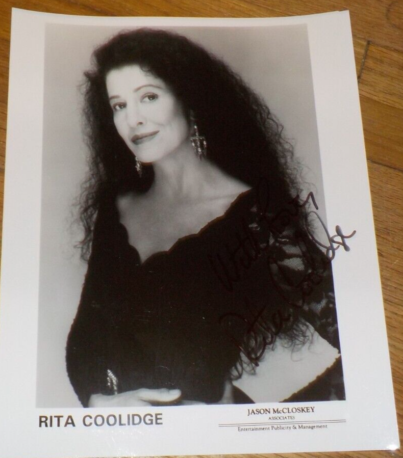 Rita Coolidge signed photo, 8