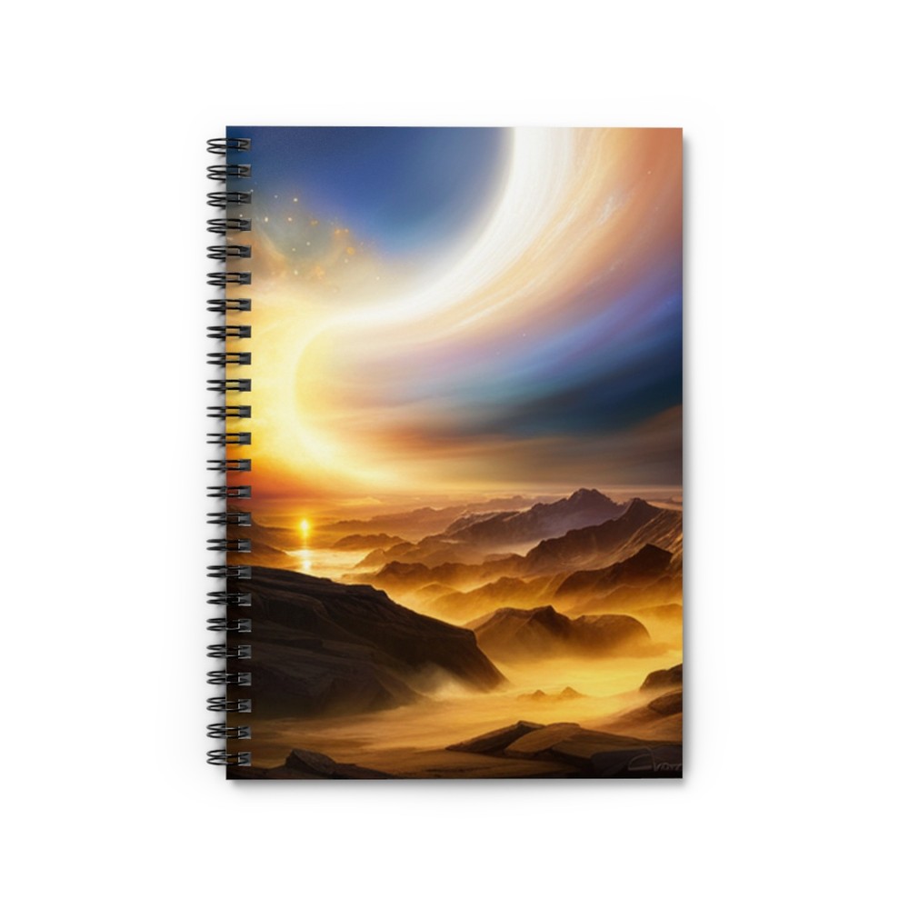 Sea view 118 pages Spiral Notebook - Ruled Line