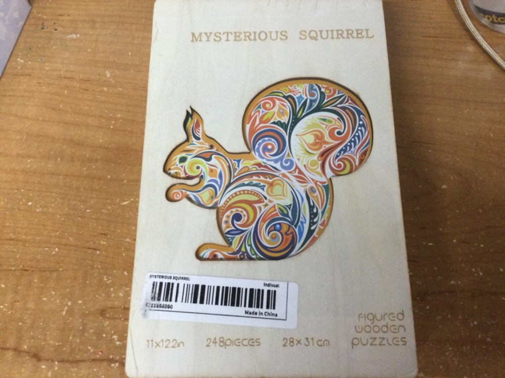 Mysterious Squirrel wooden 3D puzzle 11