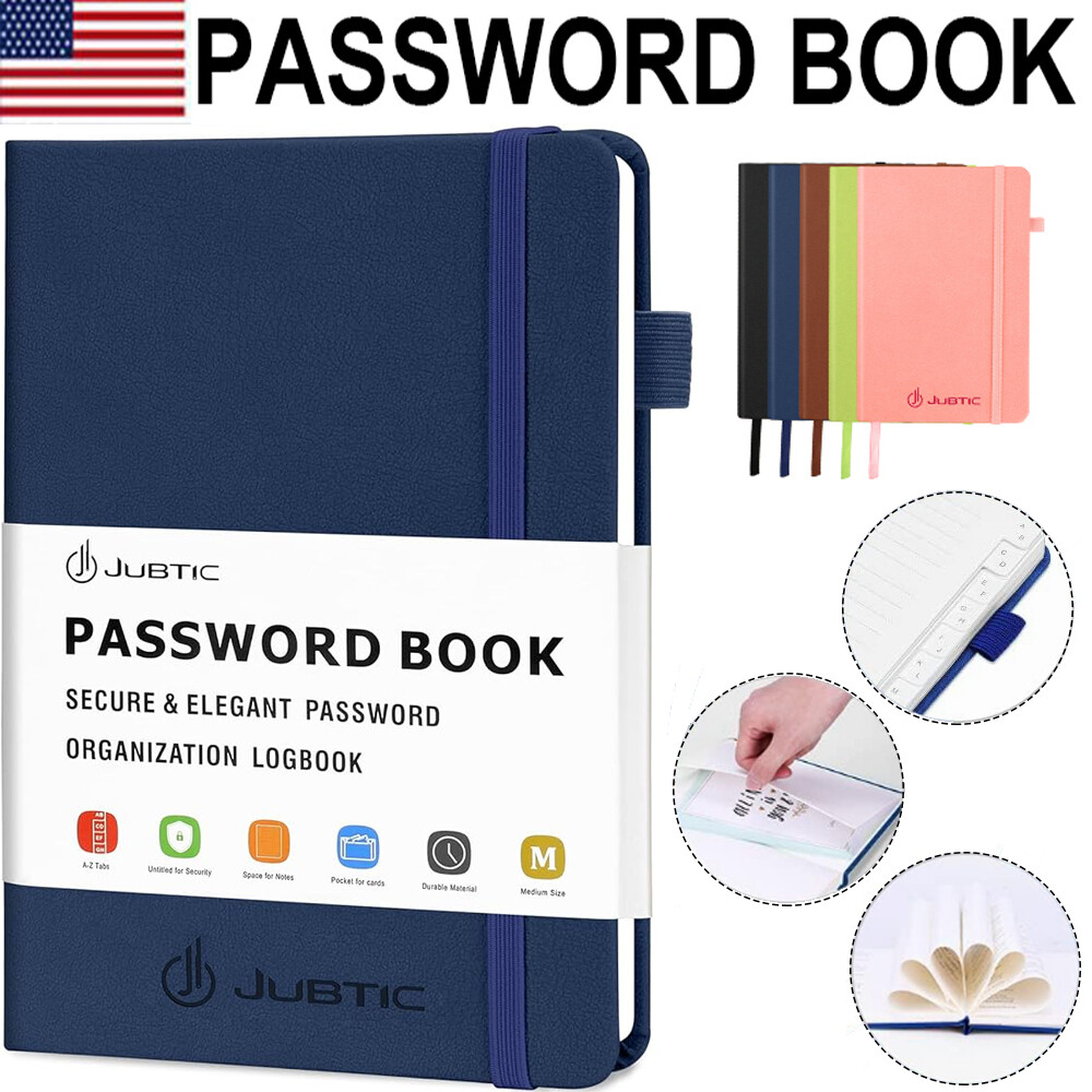 Alphabetical Password Book Hardcover Keeper Journal with Tabs-image