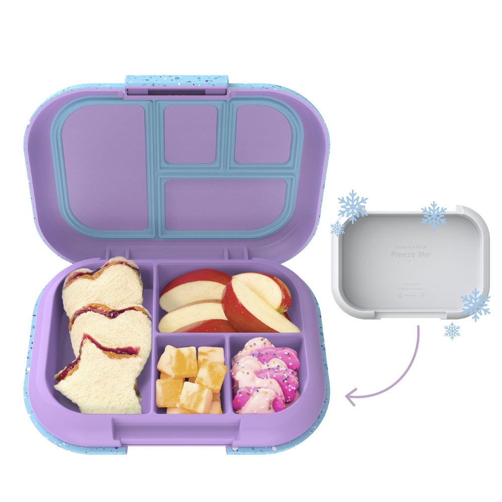 Leak-Proof Lunch Box with Ice Pack – 4-Compartment Insulated Bento