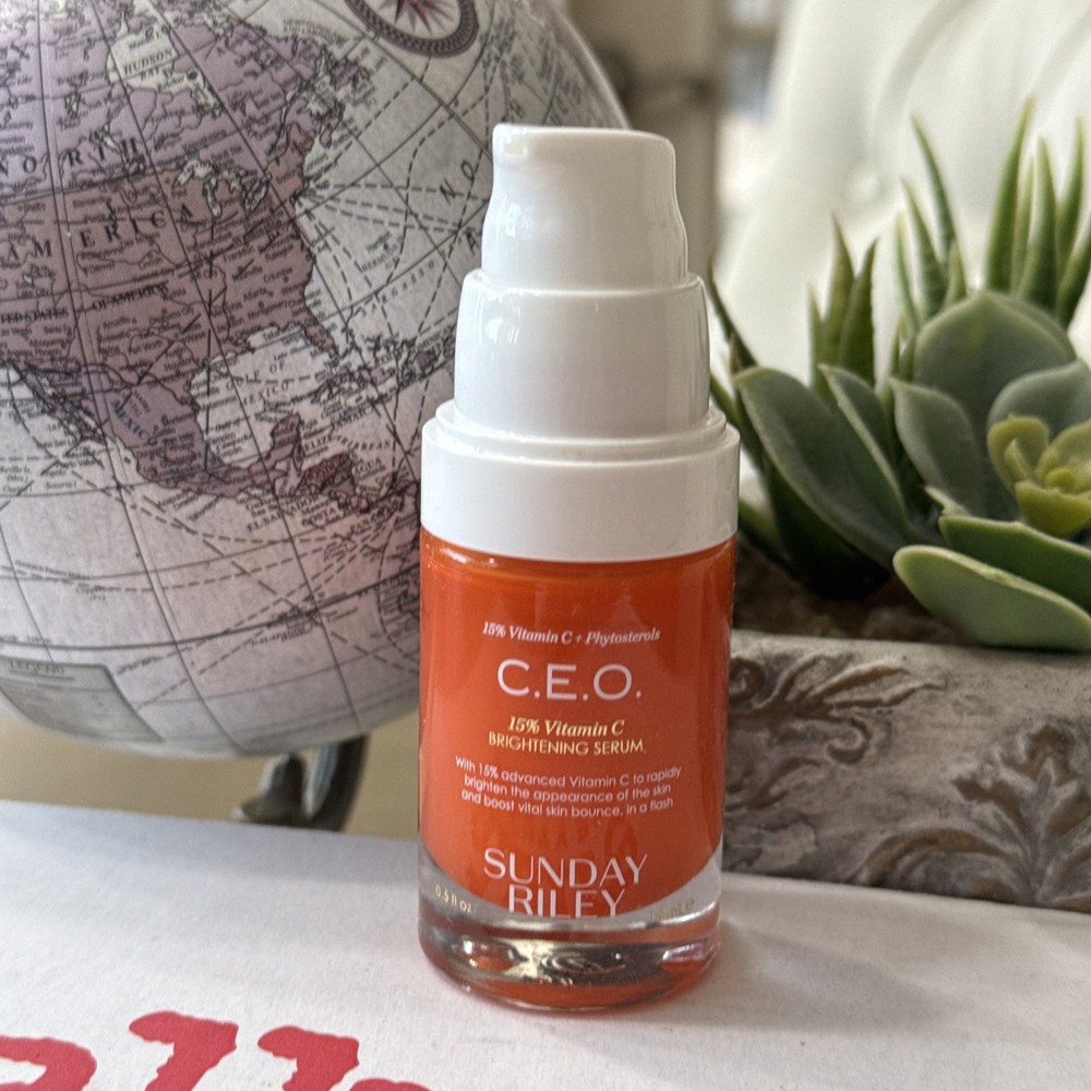 Sunday Riley CEO Rapid Flash Brightening Serum 1 oz Brightening Treatment  