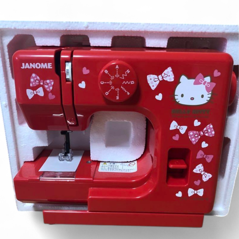 Used JANOME KT-R Hello Kitty Electric Sewing Machine from Japan