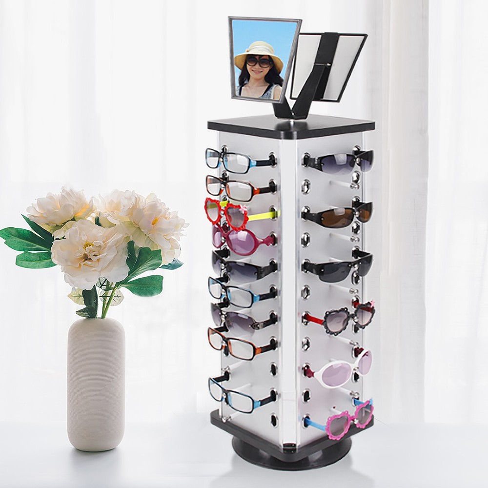 Rotating Sunglass Stand for Optical Frame and Display Case Showcase