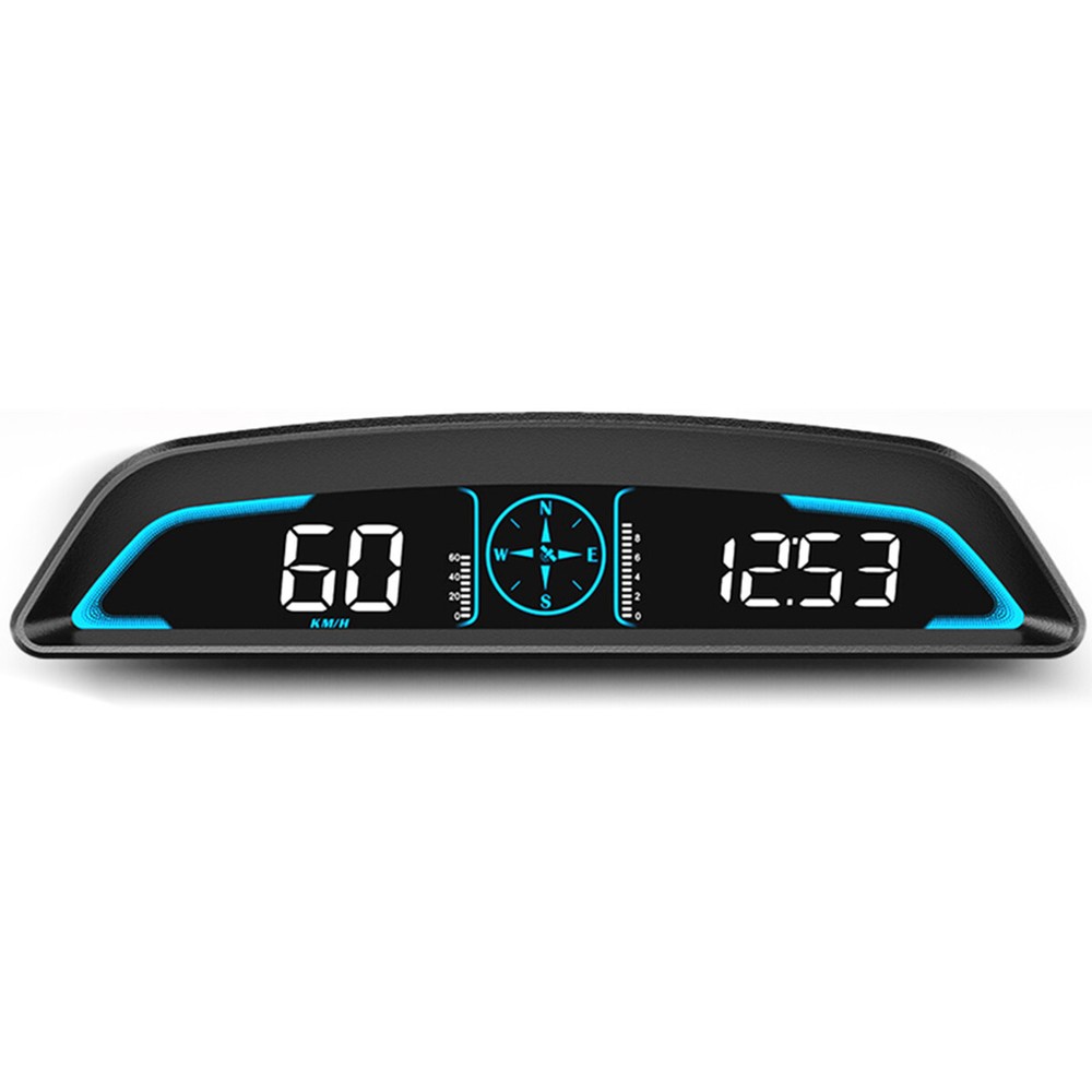 HUD GPS Head Up Display with Digital Speedometer Compass Altitude Reminder for Cars