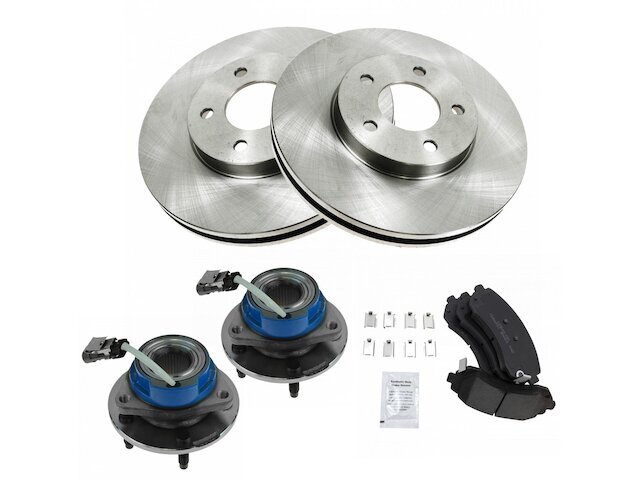 Front Brake Pad and Rotor and Wheel Hub Kit fits Montana 2002-2004 AWD 75ZRYD