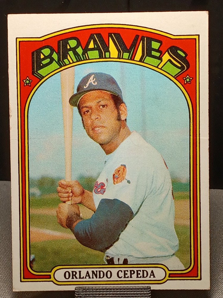 Vintage 1972 Topps Orlando Cepeda #195 Atlanta Braves