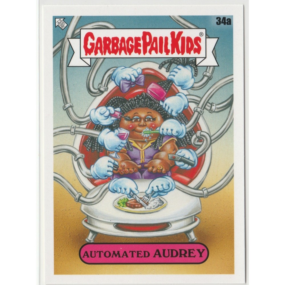 Automated Audrey 34a Garbage Pail Kids GPK 2020 35th Anniversary Series Card  -image