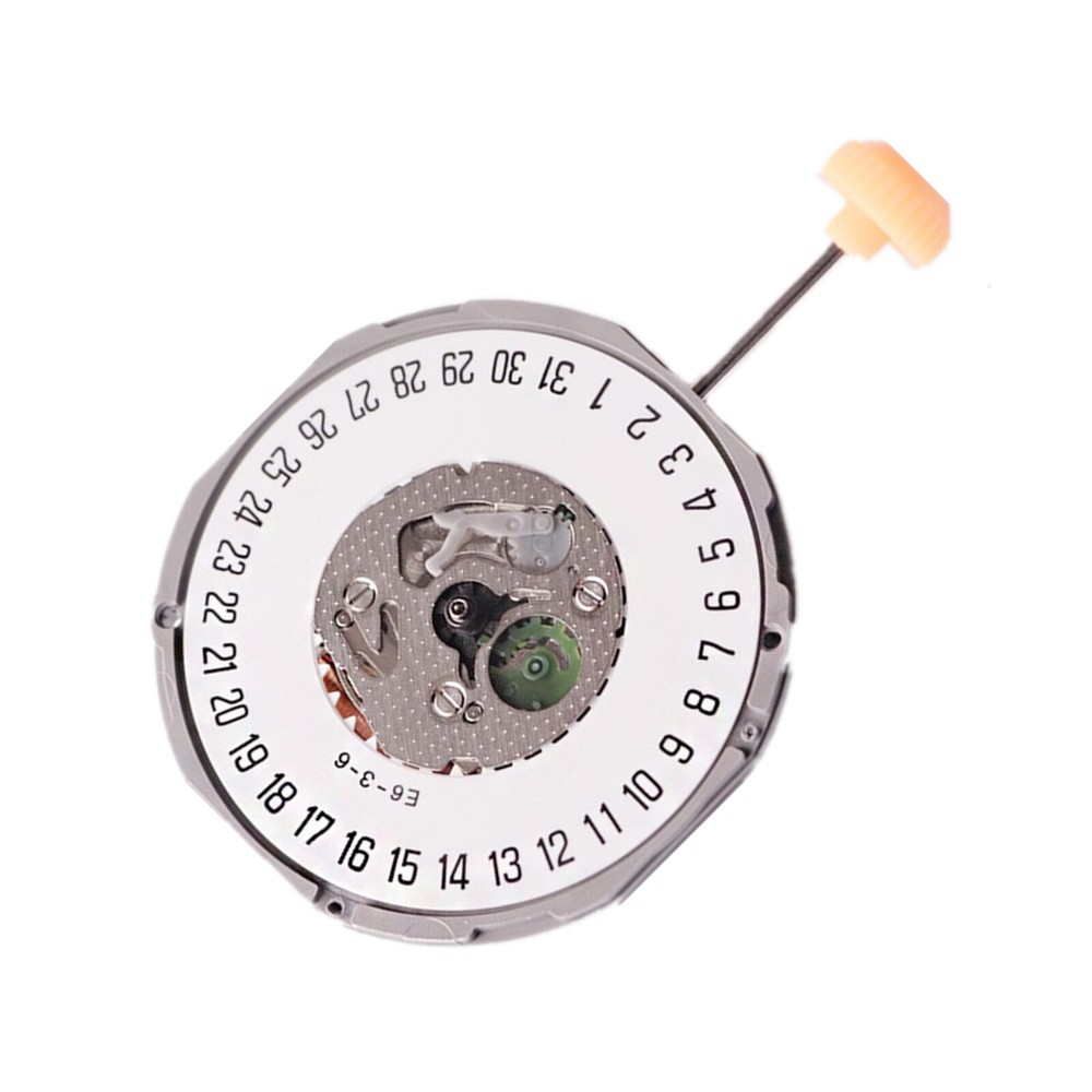 Quartz 3 Pin Watch Movement Repair Date@6 with Adjusting Stem for Miyota 1M12