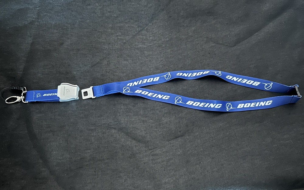 Boeing Aviation Lanyard, Seat Belt Buckle,Boeing Logo, pilot id