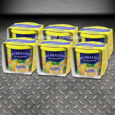 X6 MY SHALDAN LEMON SCENT CAR/HOUSE/HOME AIR FRESHENER REFRESH DEODORIZER CAN