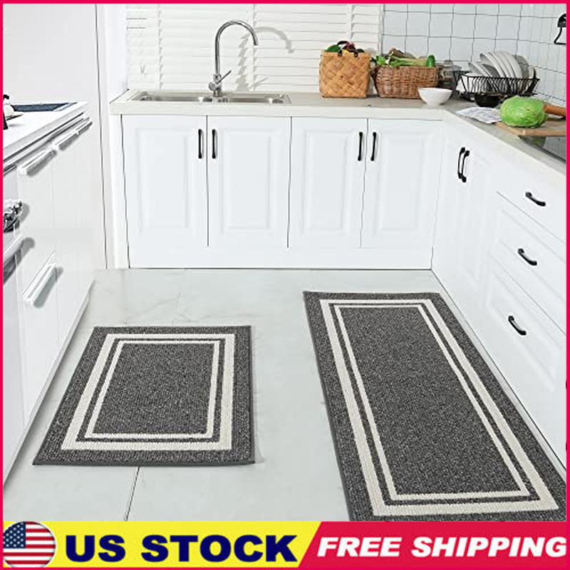Non-Slip Thick Kitchen Mat Machine Washable Durable Stain-Resistant Floor Rug US  