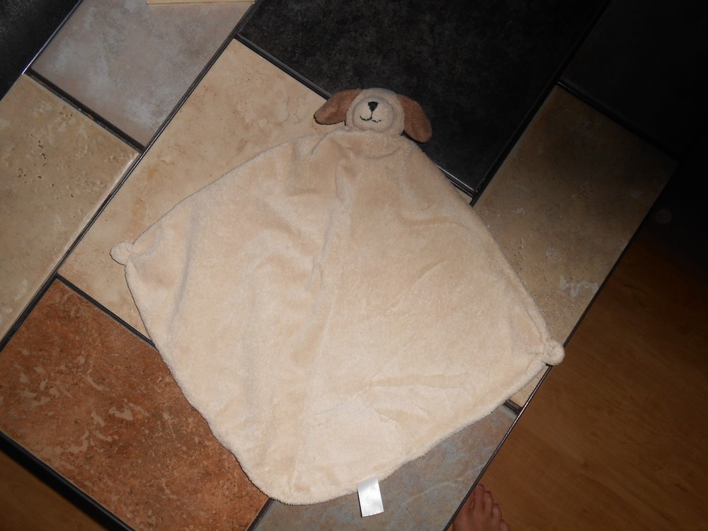 cupcake baby  PLUSH  LOVEY  BLANKET  security tan 13