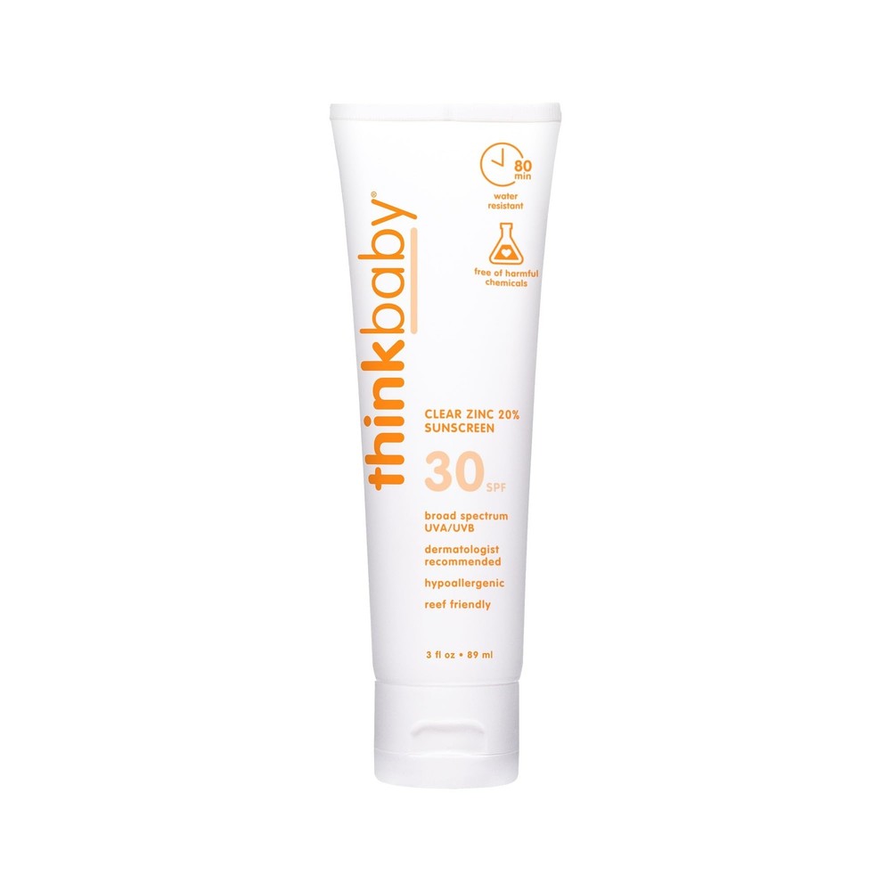Thinkbaby SPF 30 Mineral Sunscreen with Zinc Oxide for Babies 3 Fl Oz