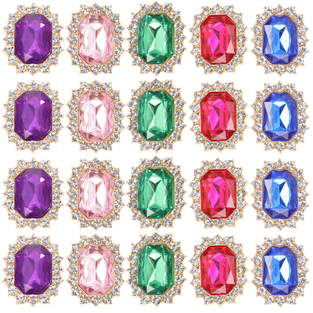 20 Pcs Shoelace Rhinestone Accessories Decoration for Teens