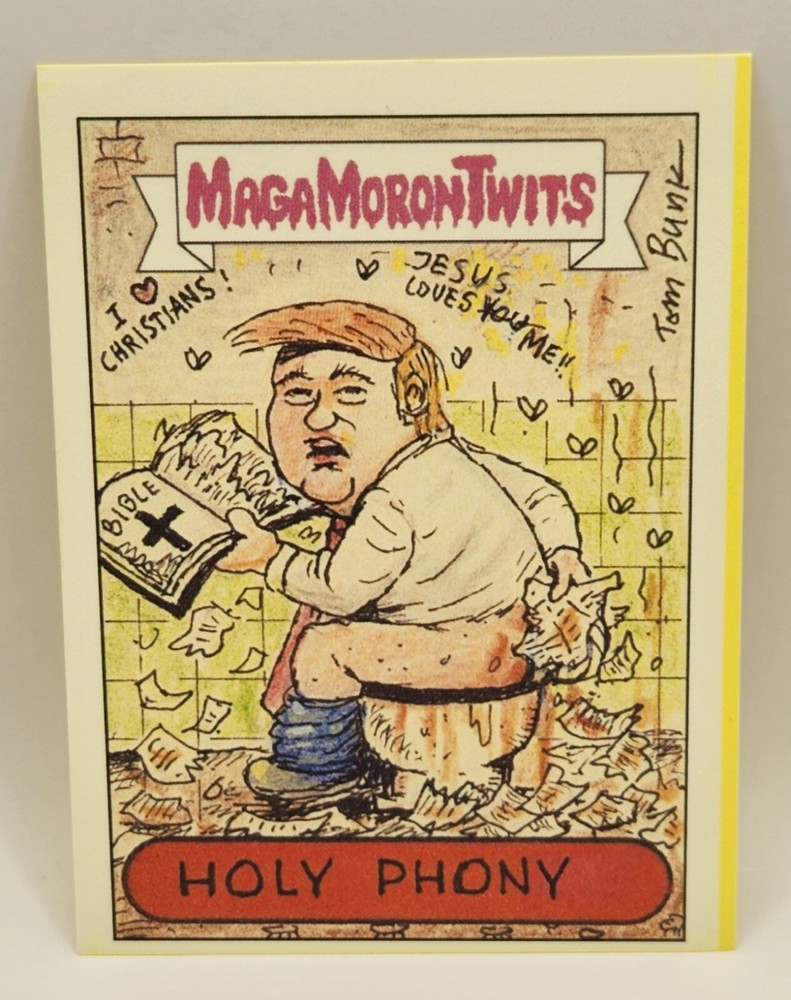 2024 Series 2 MAGA Donald Trump Signed Card by Tom Bunk