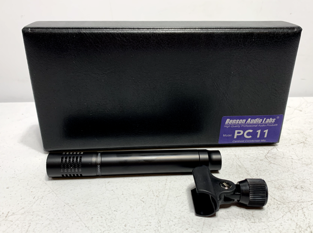 Benson Audio Labs PC11 Condensor Stereo Microphone 80's Black Stand-mounted