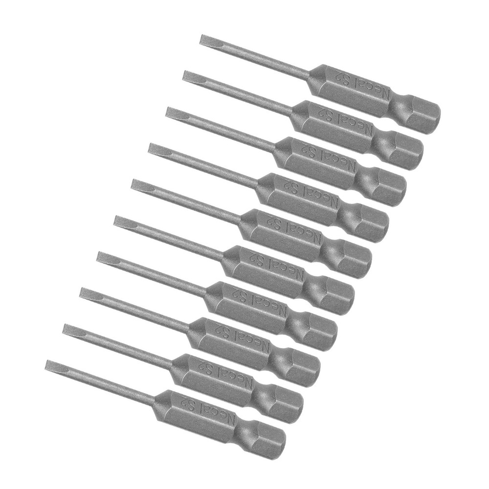 10pcs Magnetic Slotted Screwdriver Bits 2