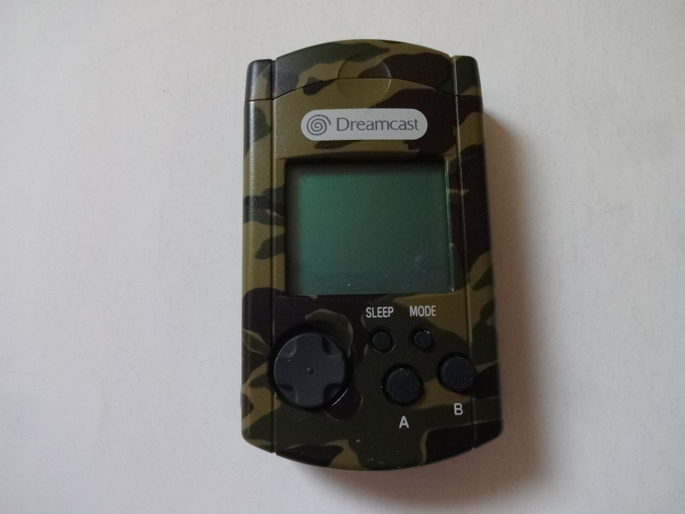 VISUAL MEMORY CAMOUFLAGE SEGA DREAMCAST HKT-7000 DC Official Used From Japan-image