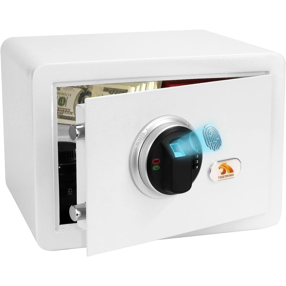 Biometric Fingerprint Home Safe 1.2 Cu Ft Digital Security Lock Box-image