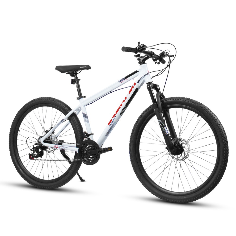 27 Inch 21-Speed Mountain Bike with Aluminum Frame, Suspension Fork & Disc Brakes