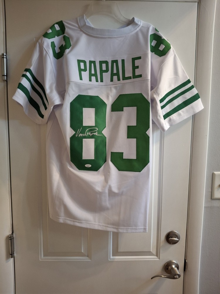 Vince Papale Signed Jersey Philadelphia Eagles Auto Autograph JSA COA-image