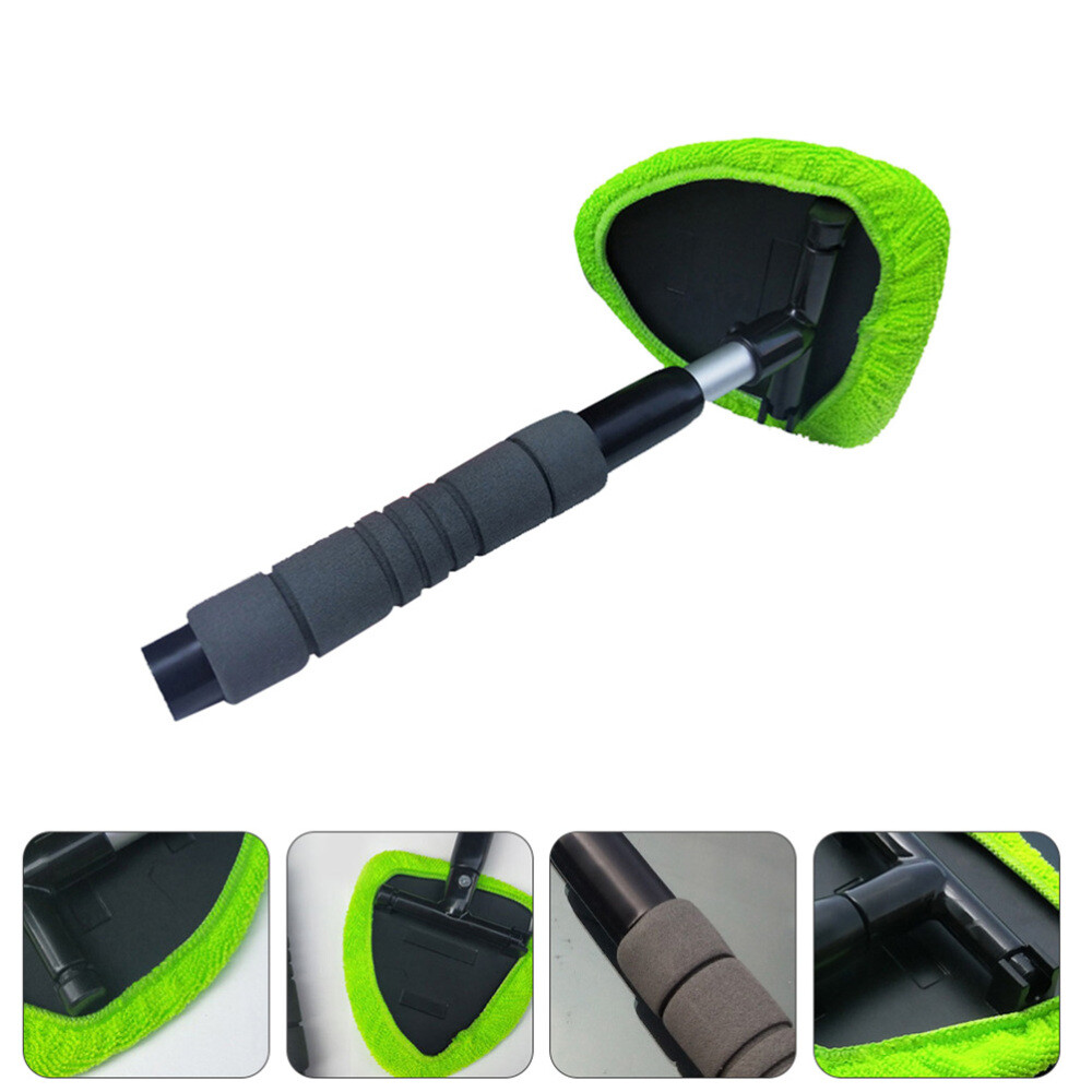 2 Pcs Screen Cleaning Brush Car Window Tool Microfiber Windshield Cleaner