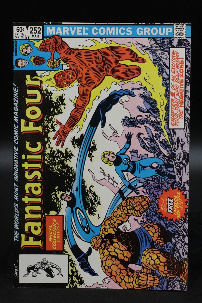 Fantastic Four (1961) #252 John Byrne Cover W/Lakeside Skin Tattooz Insert VF/NM