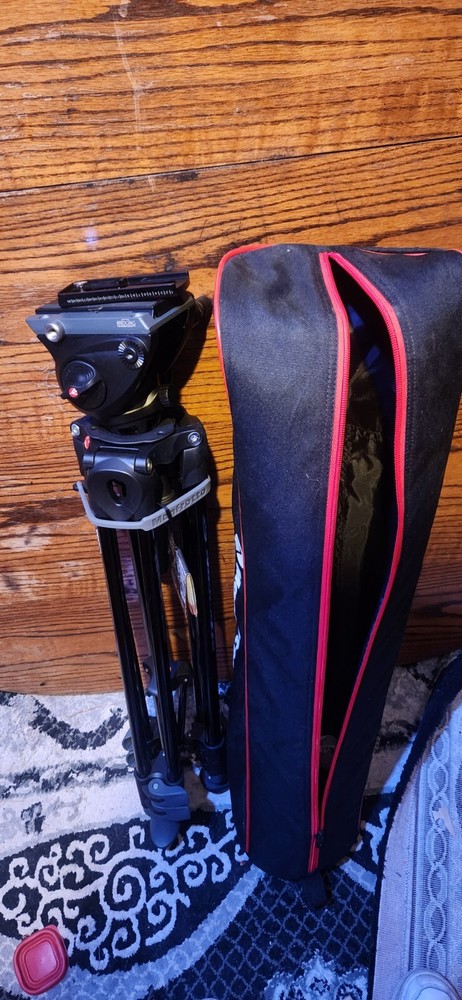 Manfrotto MVH500A Fluid Drag Video Head with MVT502AM Tripod/Bag...