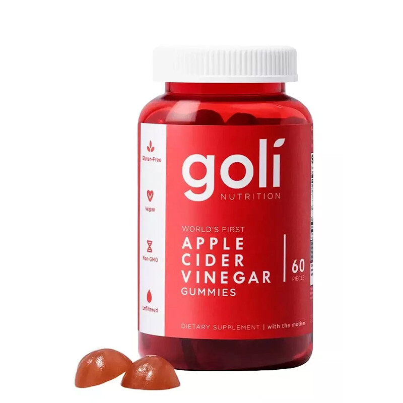 Goli Nutrition Ashwagandha Apple Cider Vinegar Vitamin Gummies 60 Count Gummies