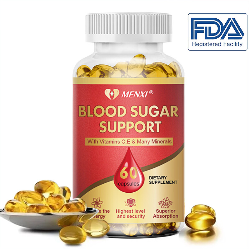 Blood Balance Capsules - Blood Sugar Support & Blood Pressure Supplement 60Pills
