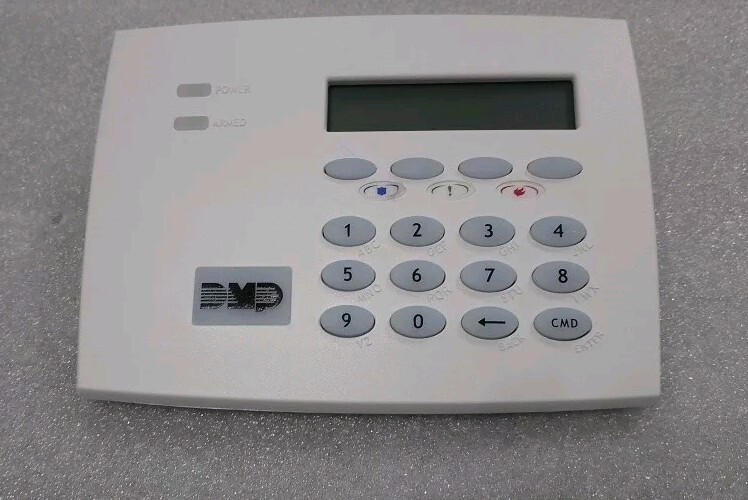 DMP 7173-W-White Thin LCD Keypad With 4 Zone Expander And Access Proximity Rdr