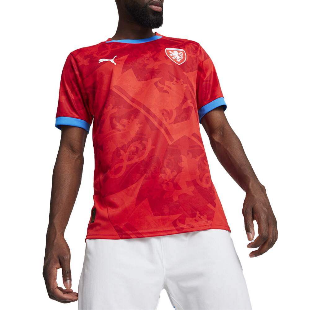 Puma Facr Crew Neck Short Sleeve Home Soccer Jersey Replica Mens Red  77412201