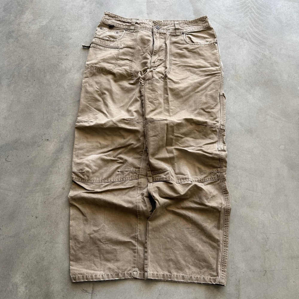 Kuhl Crag Vintage Patina Dye Mens 34x30 Khaki Hiking Chino Pants