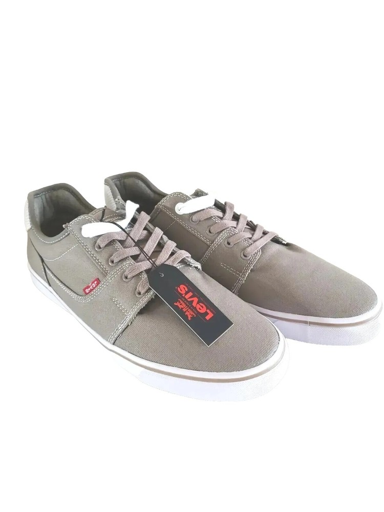 Levis Comfort Sole Gray Canvas US sz13 Low Top Sneaker New without Box