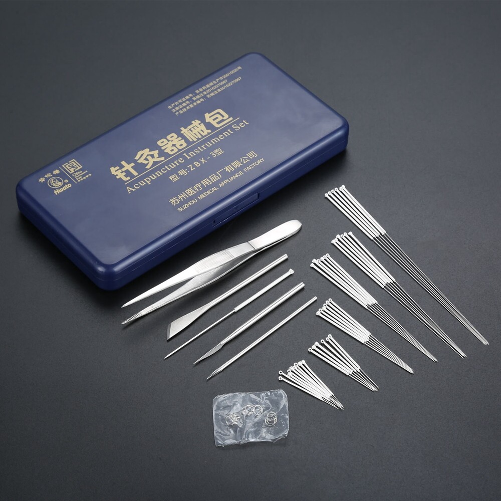 Acupuncture Therapy Kit Package for Massage Physical Therapy Reusable Needles