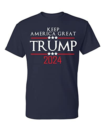 Kropsis Trump 2024 for President Republican Men's T-Shirt XX-Large Navy