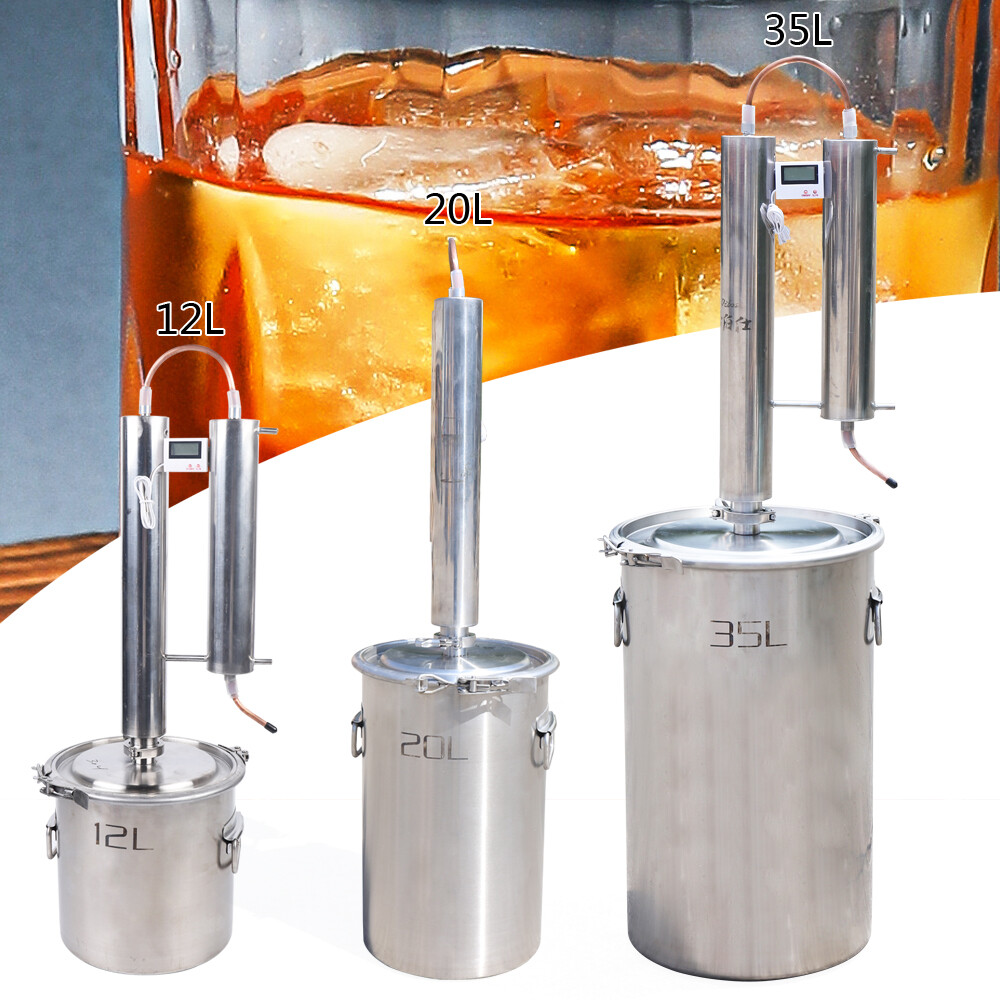 12L Stainless Essential Oil Brew Kit Alcohol Water Wine Distiller Brand HOT TOP