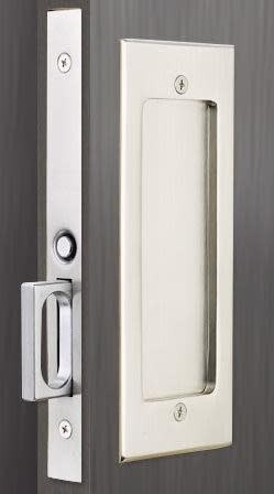 Emtek 2114-138 Modern 7-1/4 Inch Rectangular Chrome Mortise Passage Door Knob