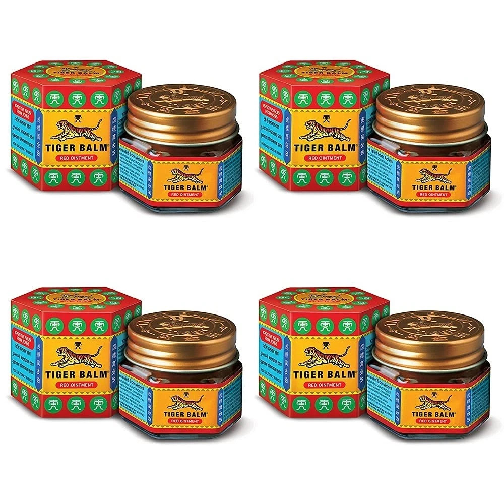 Tiger Balm Red Ointment | 21ml each | Pack of 4 free shipping world wide