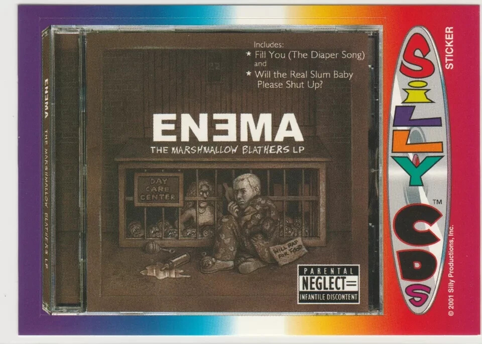 Enema #11 Eminem Silly CDs Marshall Mathers LP Real Slim Shady Way I Am sticker