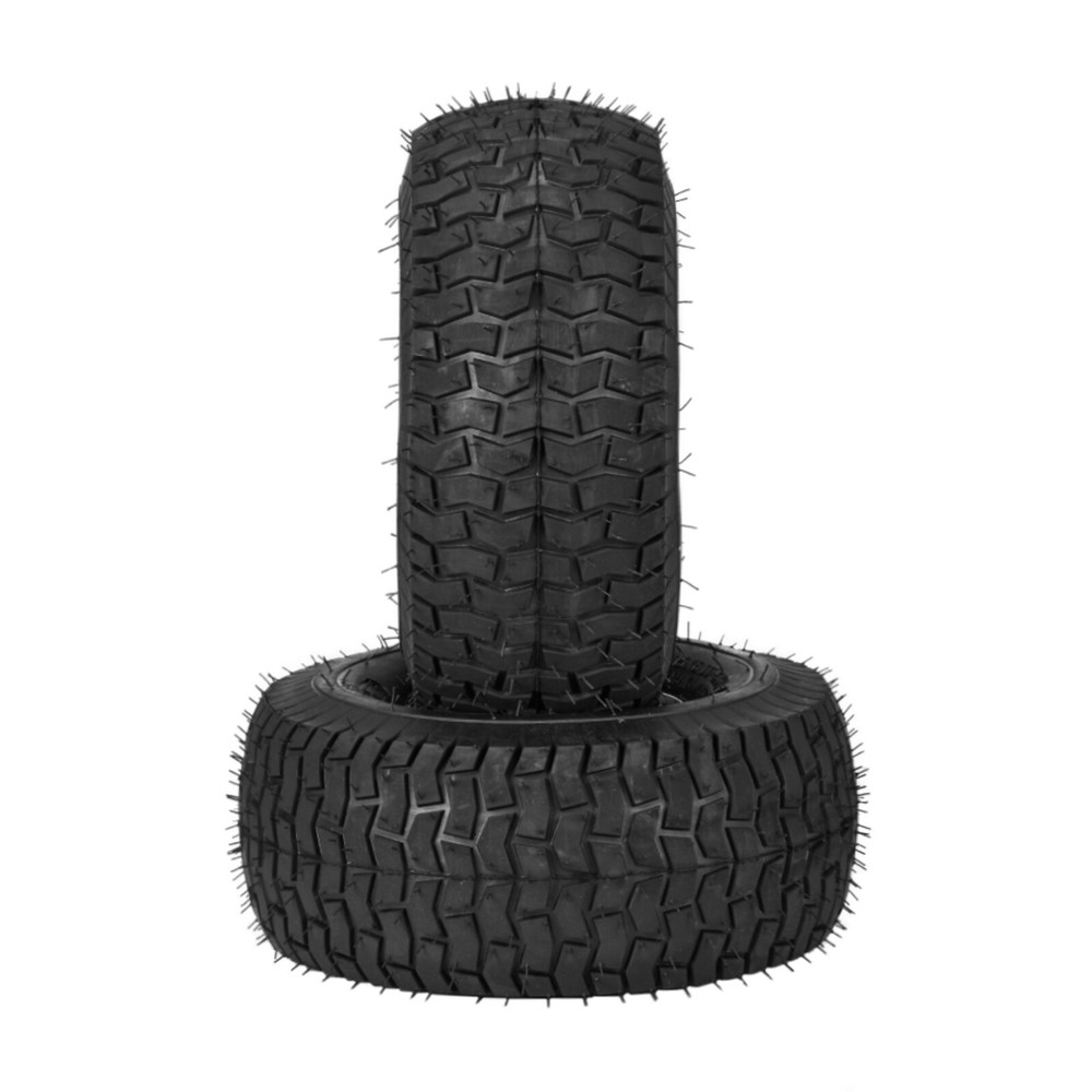 Two 15x6.00-6 Lawn Mower Tractor Turf Tires with Rim 4 Ply 15x6-6 Tubeless