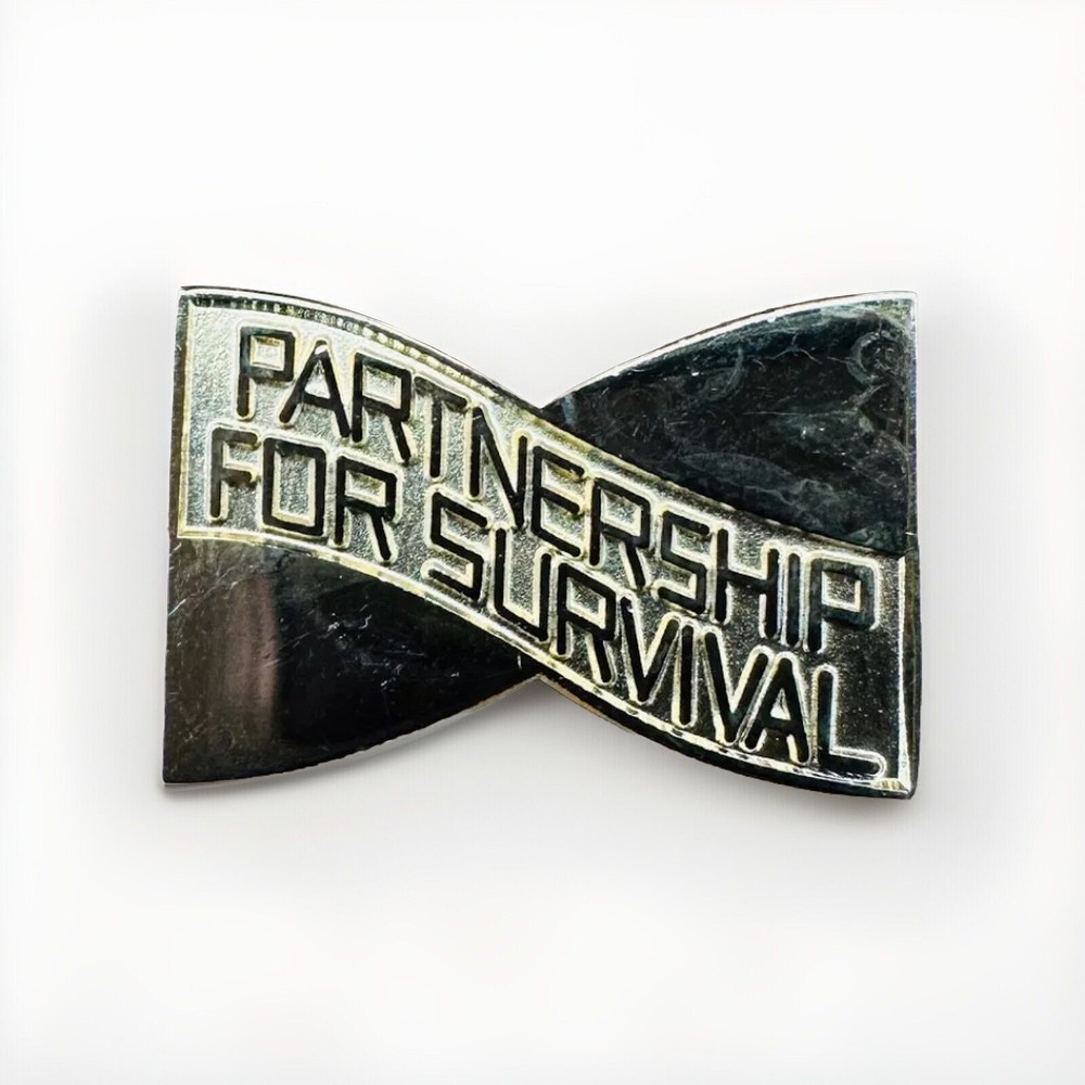 Partnership For Survival Lapel Hat Pin E