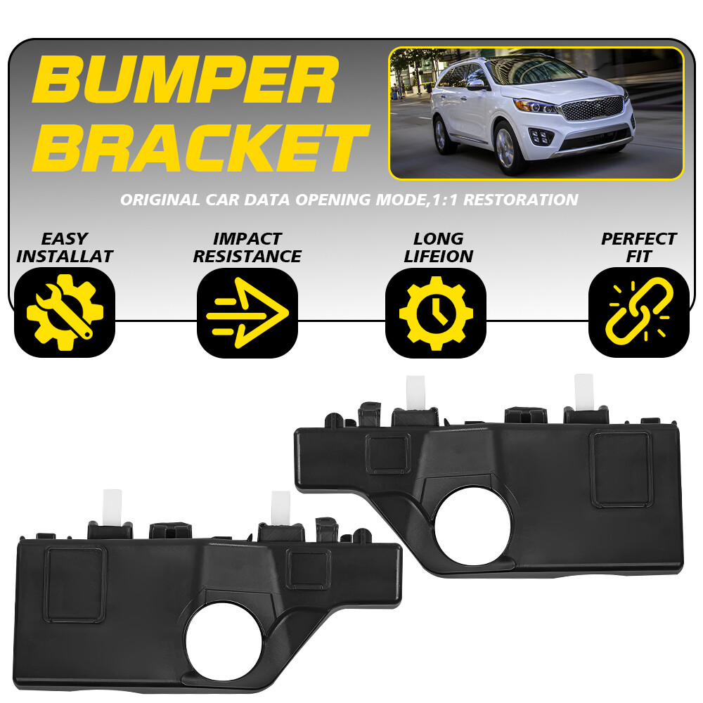 New 2PCS Front Driver & Passenger Bumper Bracket Set For 2016-2020 Kia Sorento P