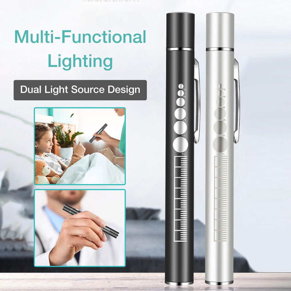USB Rechargeable Nursing Penlight with Pocket Clip for Medical Exams