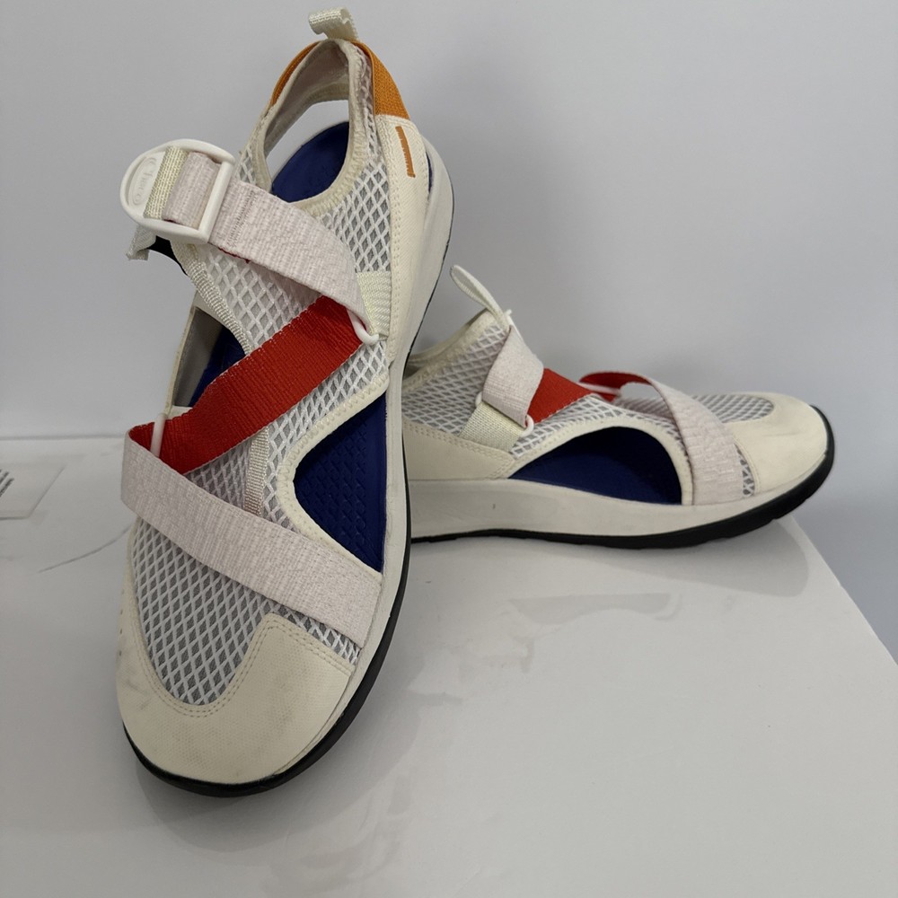 Chaco Mens White Odyssey Toe Sport Sandal Shoes Gorpcore Size 11